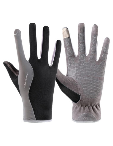 Guantes de Ciclismo Holiberty Táctiles Unisex Medianos Negros
