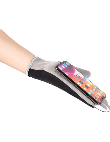 Guantes de Ciclismo Holiberty Táctiles Unisex Medianos Negros