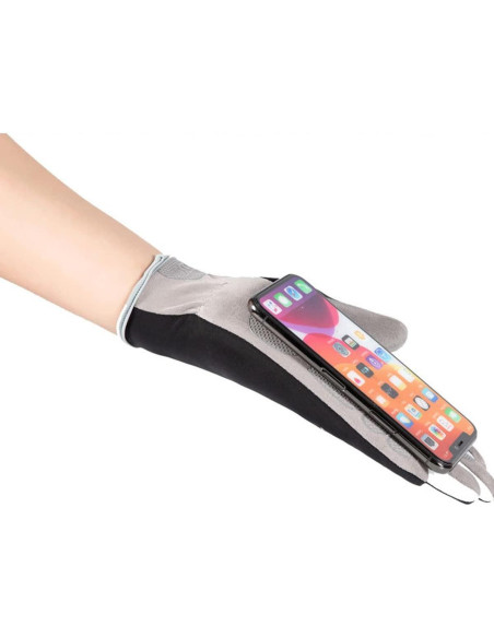 Guantes de Ciclismo Holiberty Táctiles Unisex Medianos Negros