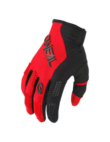 Guantes de Ciclismo O'NEAL Element para Hombre Negro/Rojo Talla 8