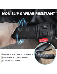 Manga de Agarre Antideslizante WALLFID para Motocicleta 125mm 2