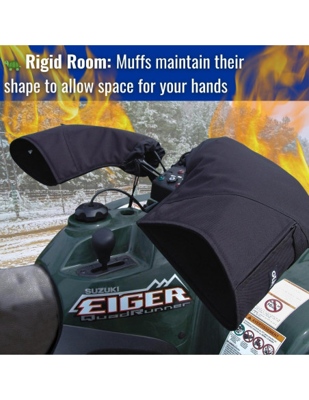 Manoplas Rígidas GEARS 200110-1 para Manillar ATV y Motocicleta