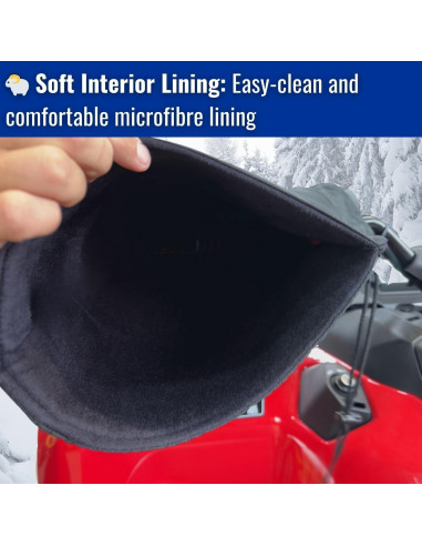 Manoplas Rígidas GEARS 200110-1 para Manillar ATV y Motocicleta