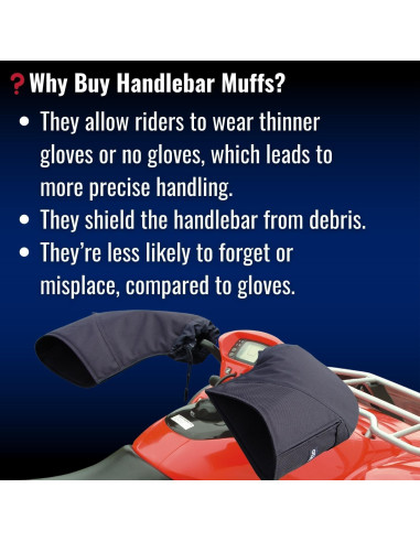 Manoplas Rígidas GEARS 200110-1 para Manillar ATV y Motocicleta