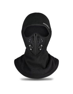 Máscara Balaclava Térmica ROCKBROS Unisex Negro Oscuro