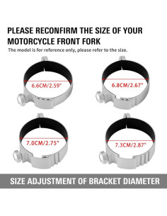 Deflector de Viento Newsmarts para Horquilla Delantera Moto 2