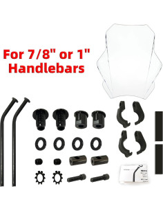 Parabrisas Claro FATECIM 39.4x38.1 cm para Motocicleta 2