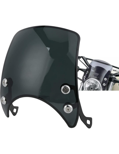 Deflector de Viento Tbest para Motocicleta 5-7in Negro