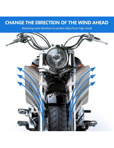 Deflectores de viento para horquilla delantera Kiawnia Humo