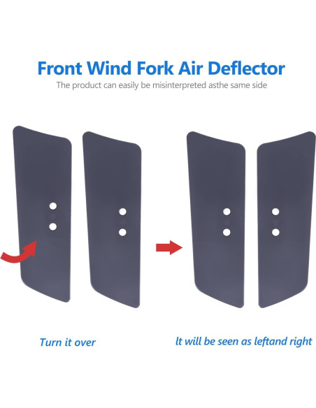 Deflectores de viento para horquilla delantera Kiawnia Humo