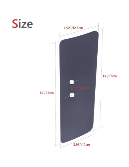 Deflectores de viento para horquilla delantera Kiawnia Humo