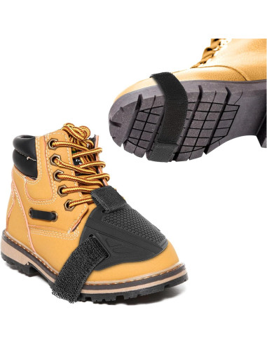 4 Almohadillas de Cambio de Motocicleta Goma Ajustables Negro