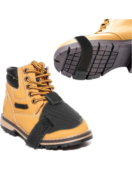 4 Almohadillas de Cambio de Motocicleta Goma Ajustables Negro