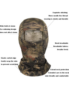 6PCS Máscaras Balaclava Camo Unisex para Esquí y Motocicleta 2