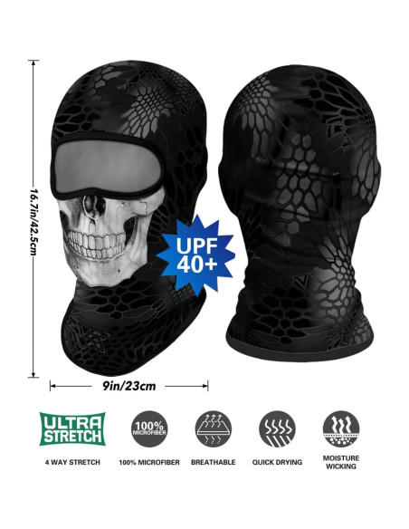 4PCS Máscara Balaclava Unisex de Poliéster para Deportes