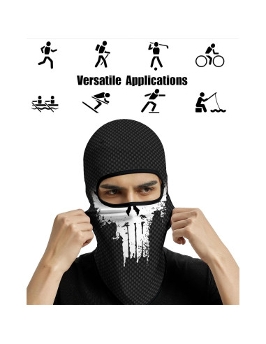 4PCS Máscara Balaclava Unisex de Poliéster para Deportes