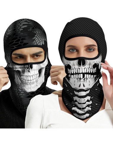 4PCS Máscara Balaclava Unisex de Poliéster para Deportes