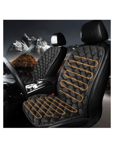 Cojín de Asiento Universal Fioqe Negro para Conductor/Pasajero