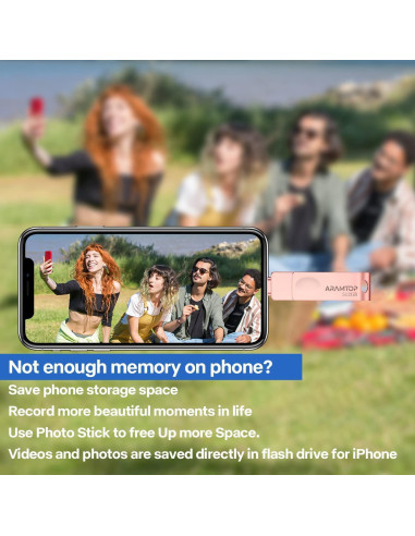 Photo Stick 512GB Aramtop USB C para iPhone y Android