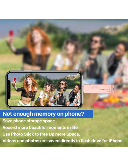 Photo Stick 512GB Aramtop USB C para iPhone y Android