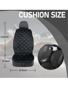 Cojín de Asiento Universal Fioqe Negro para Conductor/Pasajero 2