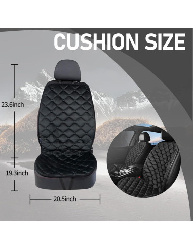 Cojín de Asiento Universal Fioqe Negro para Conductor/Pasajero