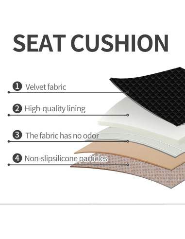 Cojín de Asiento Universal Fioqe Negro para Conductor/Pasajero