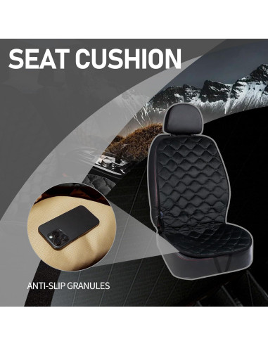 Cojín de Asiento Universal Fioqe Negro para Conductor/Pasajero