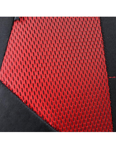 Funda de Asiento de Coche CAR-GRAND Juego Completo Negro y Rojo