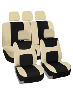Juego Completo Cubiertas de Asientos FH Group Beige Universal 2