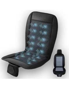 Almohadilla de Asiento Refrigerante ZONETECH, Negro, Control Temperatura 2