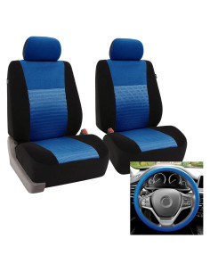 Funda de Asiento de Coche FH Group Azul/Negro, Ajuste Universal