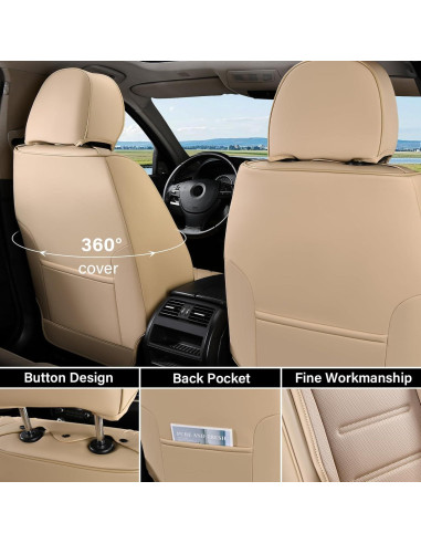 Cubiertas de Asientos Frontales Coverado SCU045 Beige Universales