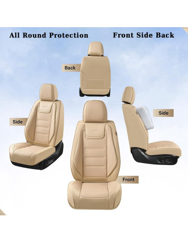 Cubiertas de Asientos Frontales Coverado SCU045 Beige Universales