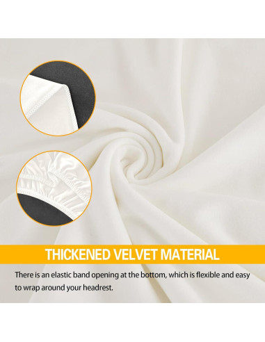 Fundas de Reposacabezas de Coche ijuicy 2 PCS Beige Transpirables