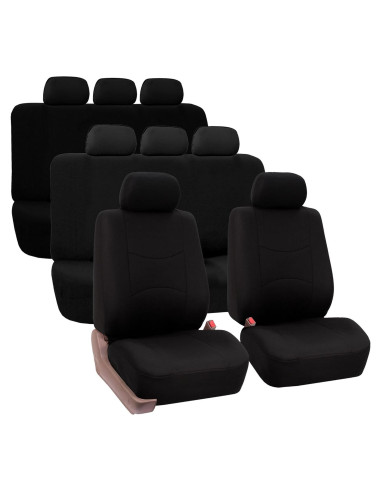Funda de Asiento de Coche TLH Negra Universal 8 Asientos