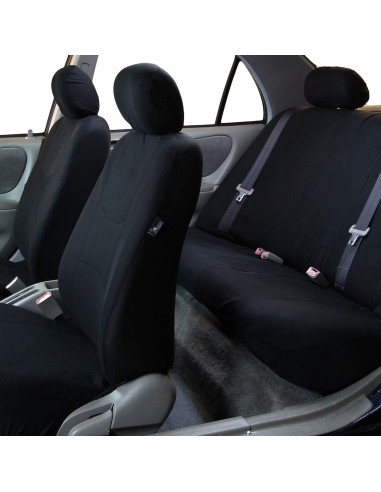 Funda de Asiento de Coche TLH Negra Universal 8 Asientos