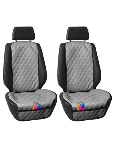 Funda de Asiento de Coche FH Group Neosupreme Gris - 2 Piezas