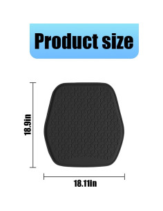 Cojín de Asiento de Gel Zpana para Automóvil Negro 48x46cm 2