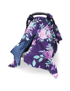 Funda de Asiento de Coche TANOFAR para Bebé Floral Morado