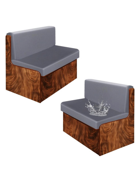 Fundas de Cojín para Sofá de RV BIETYONE - 2 Fundas Grises