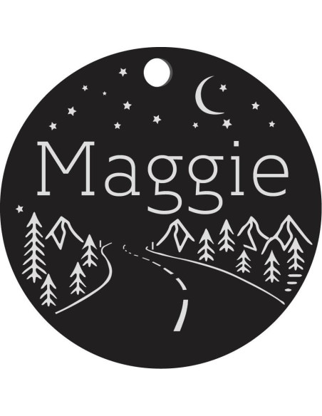 Placa de Identificación Personalizada para Perros - Acero Inoxidable