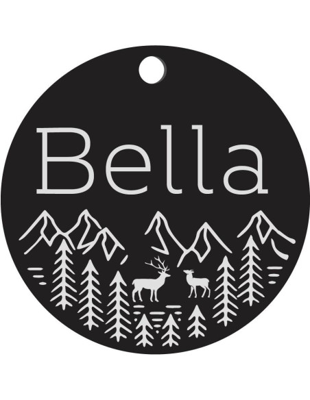 Placa de Identificación Personalizada para Perros - Acero Inoxidable