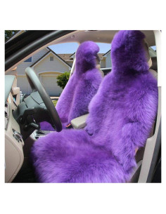 Cubierta de Asiento de Coche Sisha-A Piel de Oveja Australiana 139.7x54.8cm