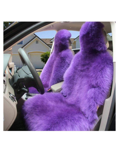 Cubierta de Asiento de Coche Sisha-A Piel de Oveja Australiana 139.7x54.8cm