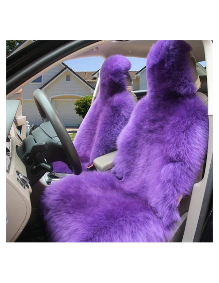 Cubierta de Asiento de Coche Sisha-A Piel de Oveja Australiana 139.7x54.8cm