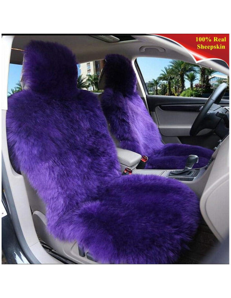 Cubierta de Asiento de Coche Sisha-A Piel de Oveja Australiana 139.7x54.8cm