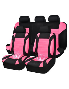 Fundas de Asiento de Coche CAR PASS Neopreno Impermeable Rosa