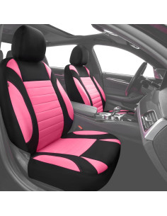Fundas de Asiento de Coche CAR PASS Neopreno Impermeable Rosa 2