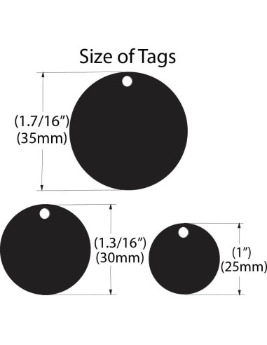 Placa de Identificación Personalizada para Perros - Acero Inoxidable